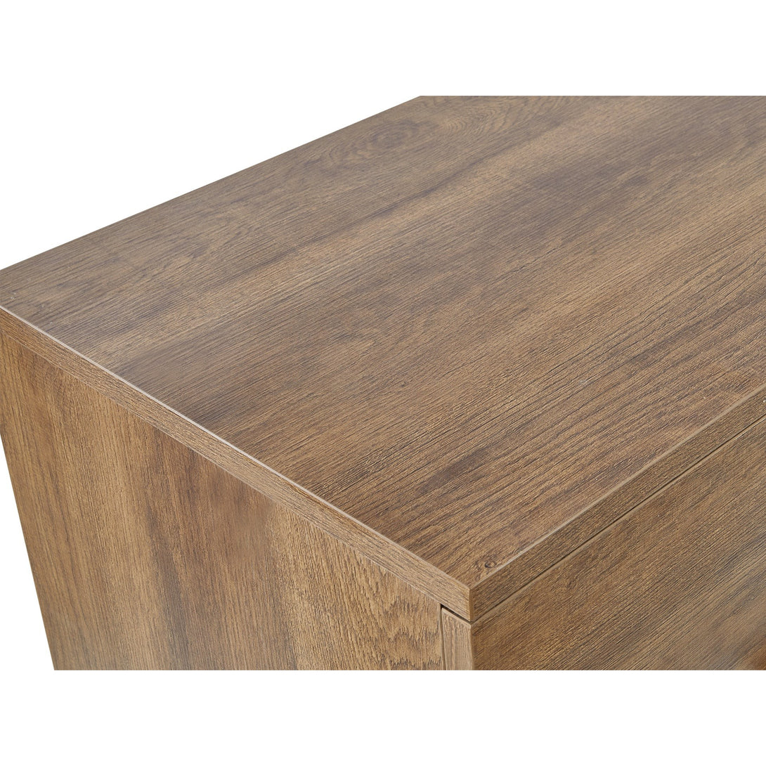 Ocala Low Boy 8 Drawer Chest Dresser - Walnut