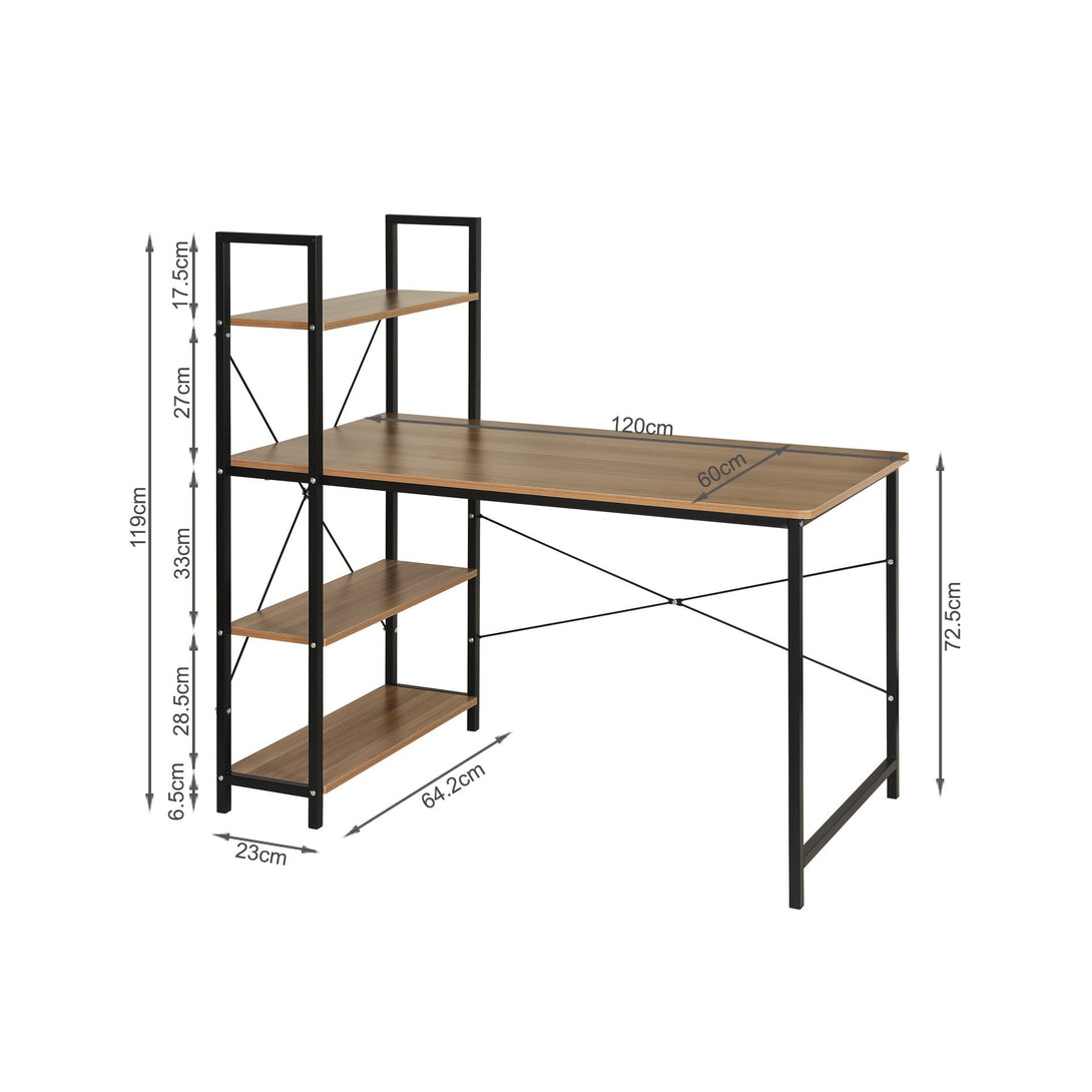 Gavyn 120cm Computer Desk - Black