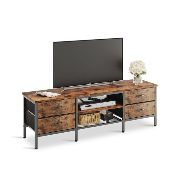 Cavalla 1.6m Entertainment Unit with Drawers - Rustic Brown