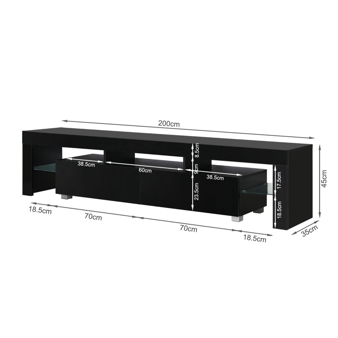 Arvada 2m Entertainment Unit - Black