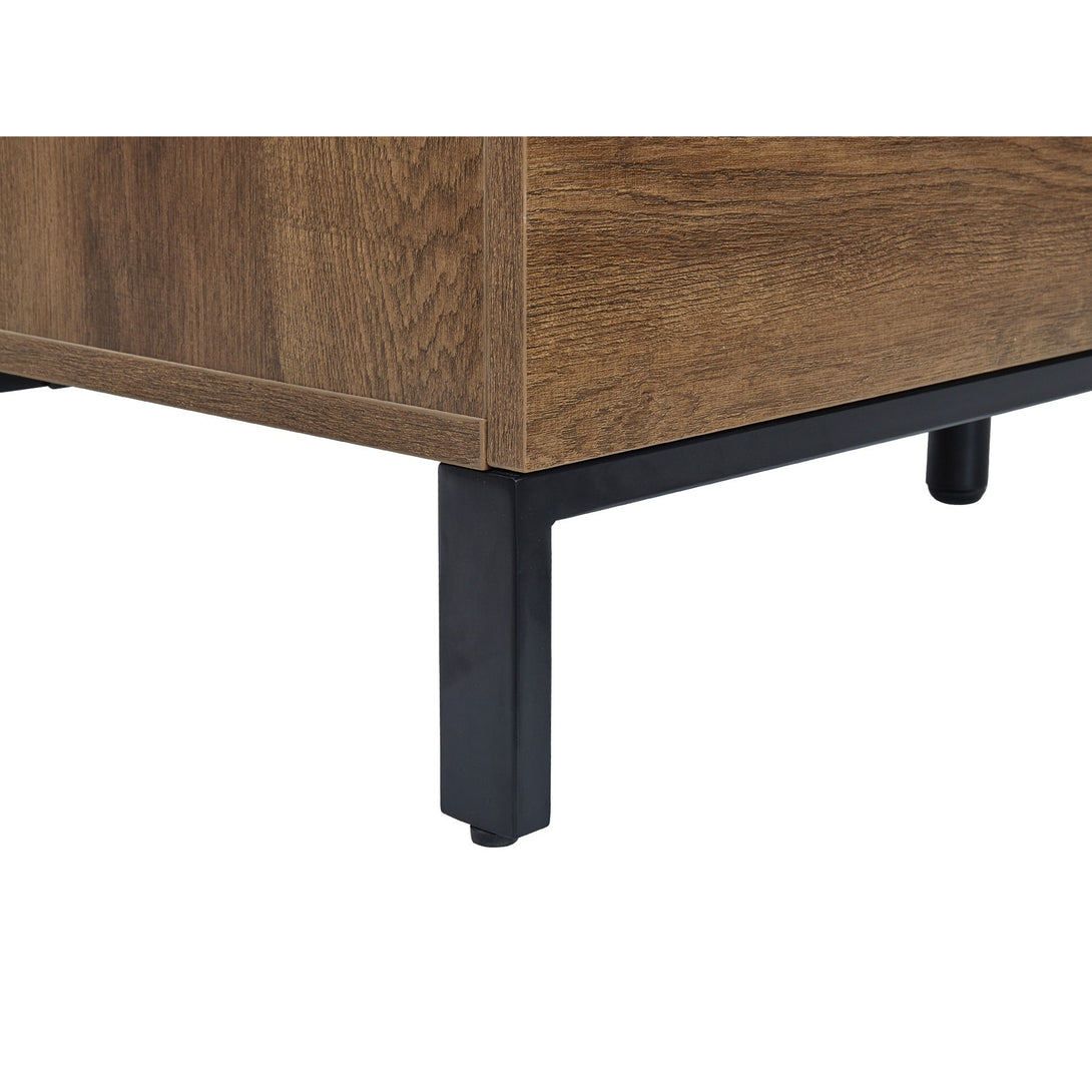 Ocala Low Boy 6 Drawer Chest Dresser - Walnut