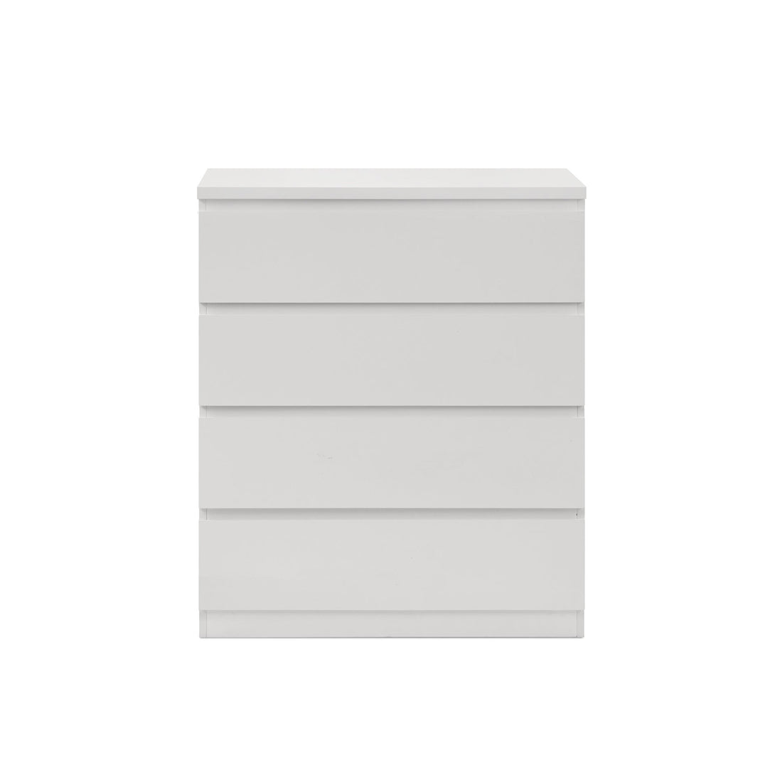 Tongass Wooden Tallboy 4 Drawers - White