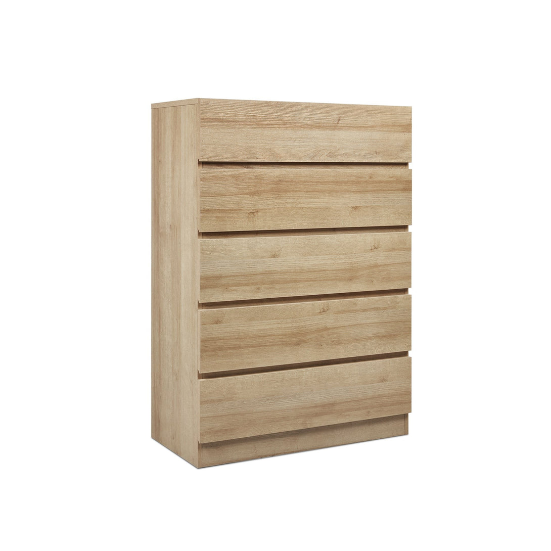 Harris 5 Drawers Tallboy - Oak