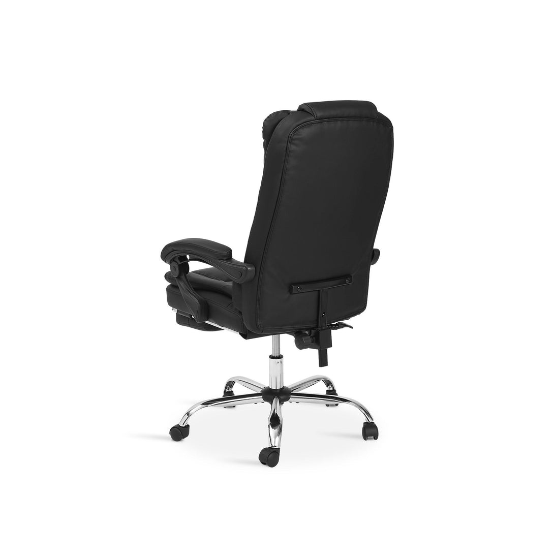 Dois Office Chair with Footrest - Black