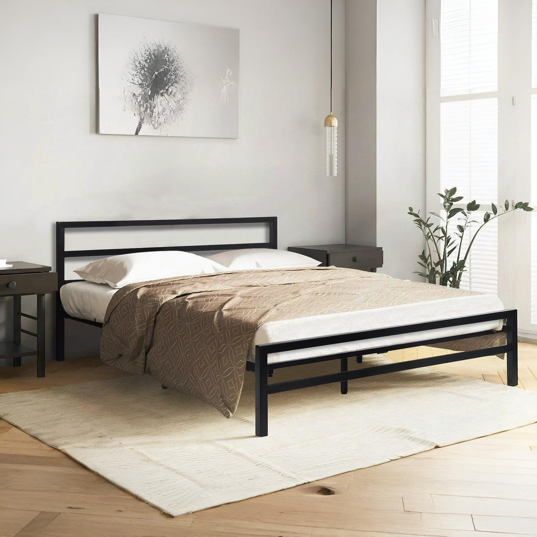 Dowe Queen Metal Bed Frame - Black