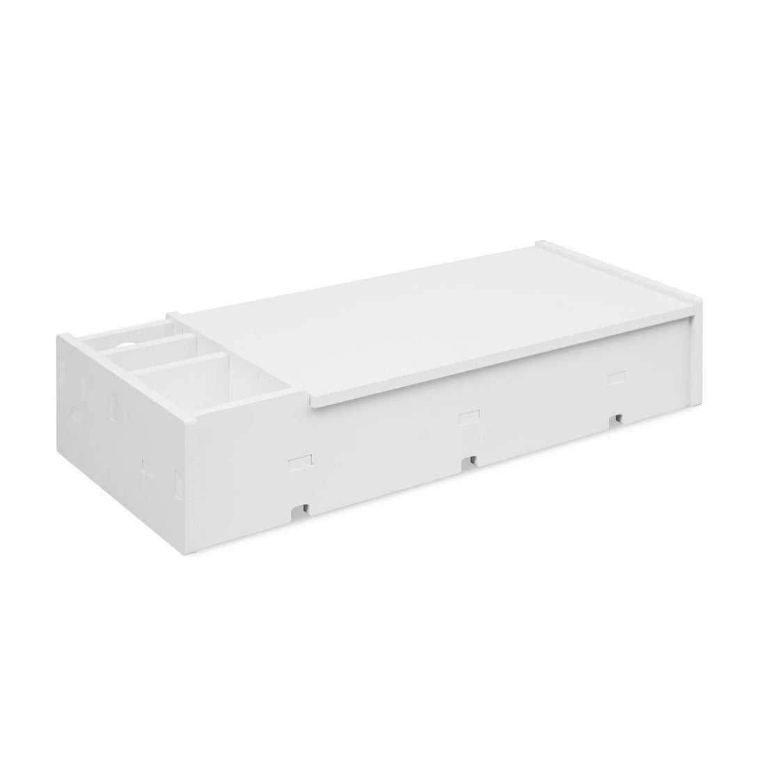 2 Tier Monitor Stand Riser Storage Organizer Shelf - White