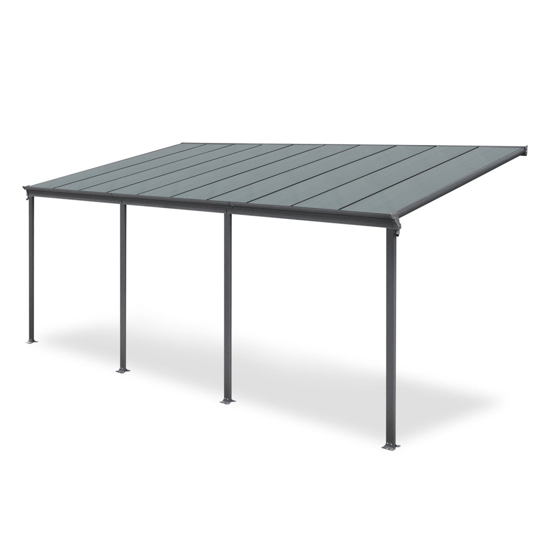 Patio Canopy 20' x 10' ft - 6.18 x 3.03 x 2.58M - CHARCOAL GREY
