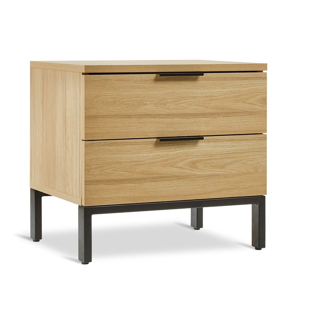 Ocala Wooden Bedside Table - Oak