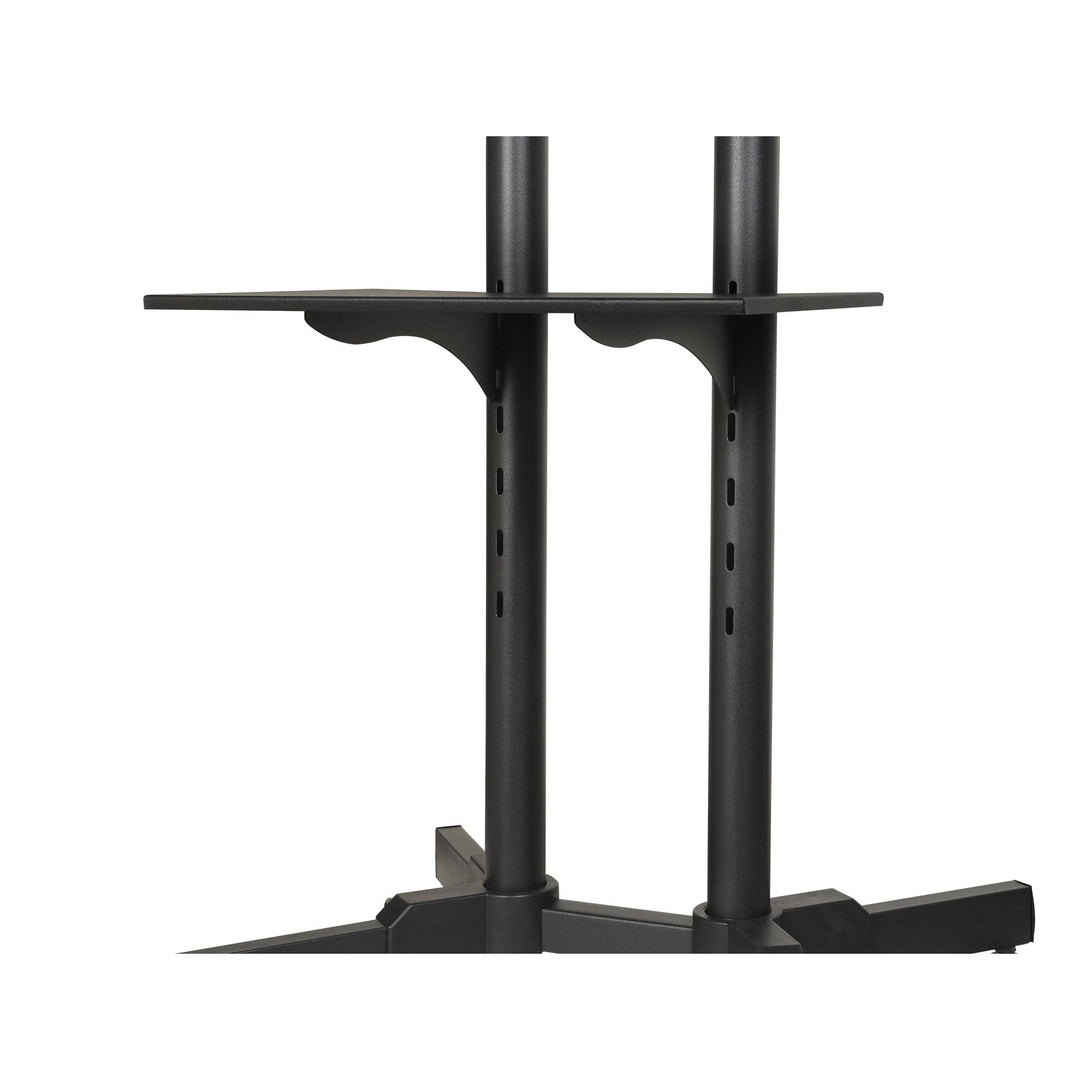 Mobile TV Stand with Wheels Height Adjustable 32"-65"