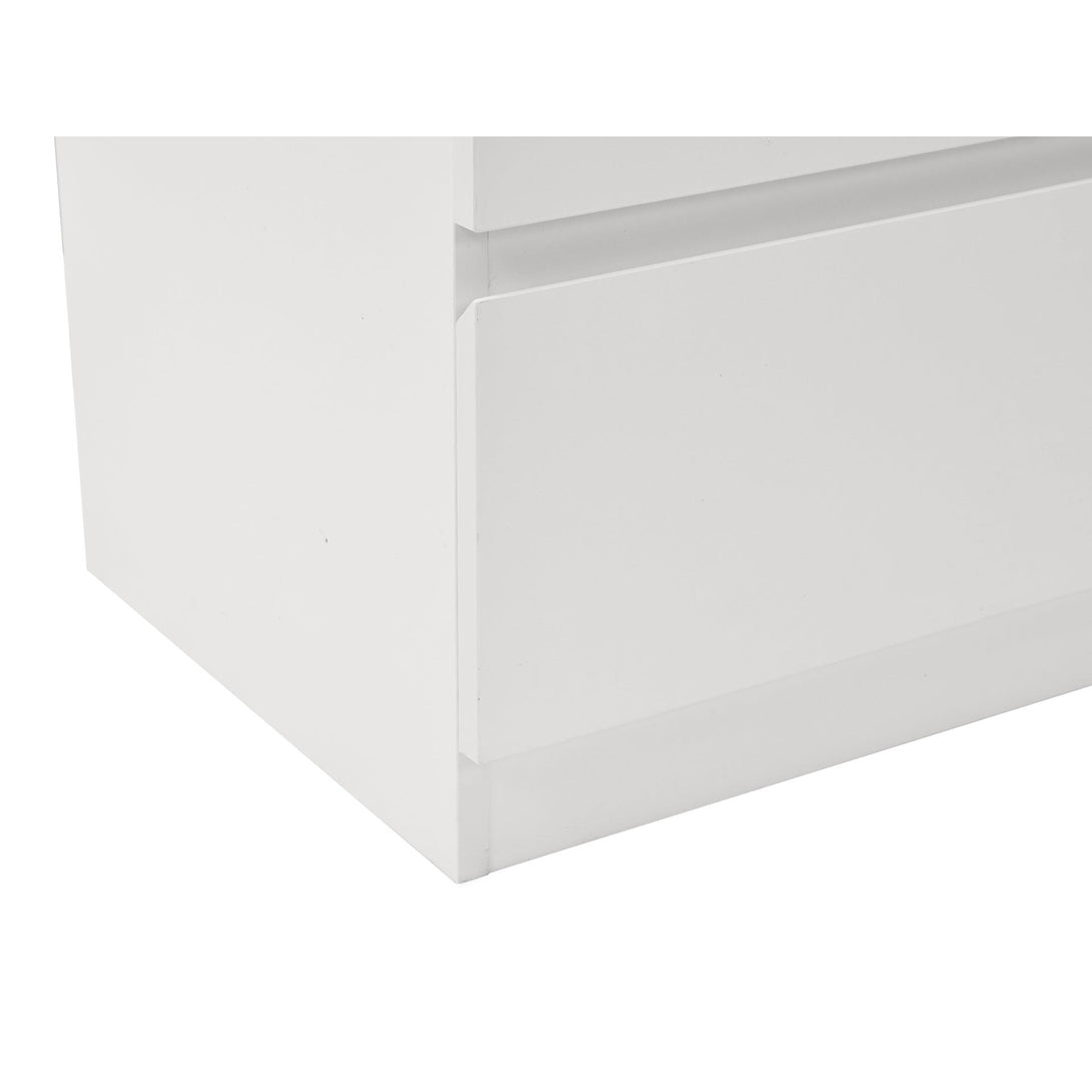 Tongass Wooden Tallboy 4 Drawers - White