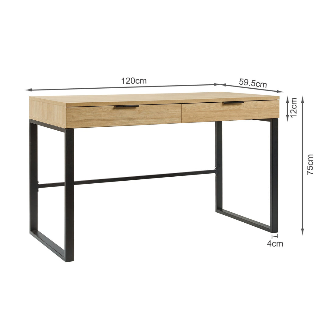Ocala 120cm Computer Desk - Oak