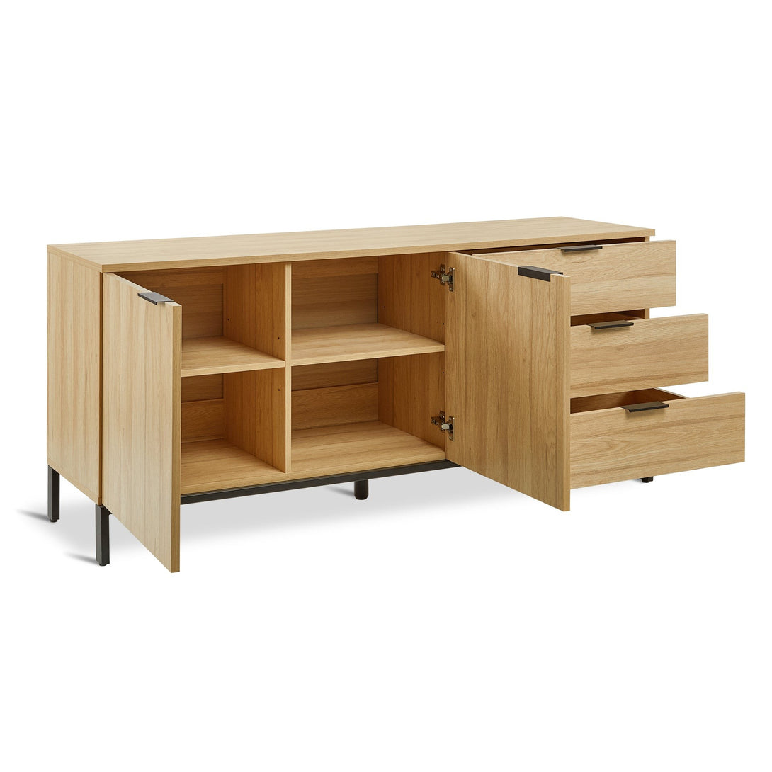 Ocala Sideboard Buffet Table with Drawer - Oak