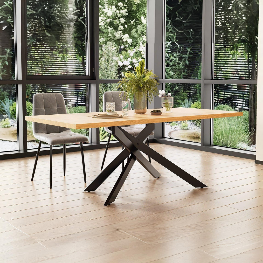 Hayden Rectangle Dining Table 200 x 95cm - Oak 