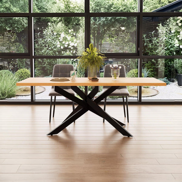 Hayden Rectangle Dining Table 200 x 95cm - Oak 