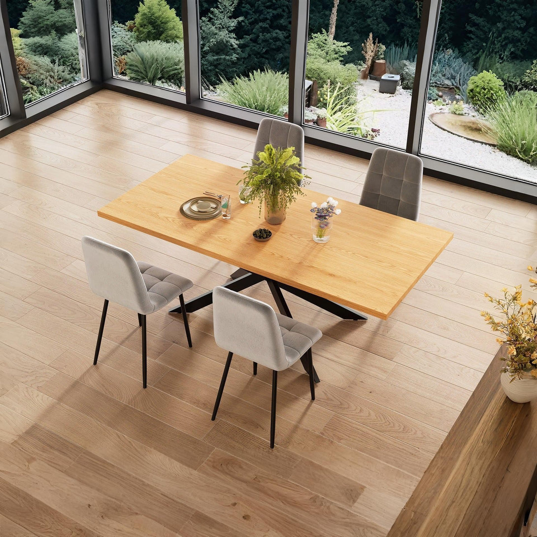 Hayden Rectangle Dining Table 200 x 95cm - Oak 