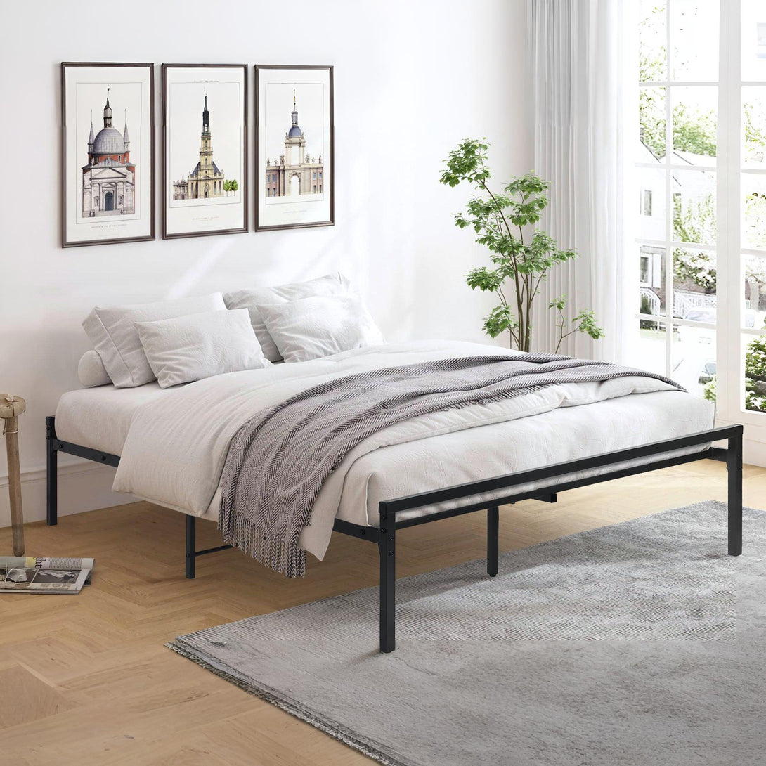 Isla Double Metal Bed Frame - Black