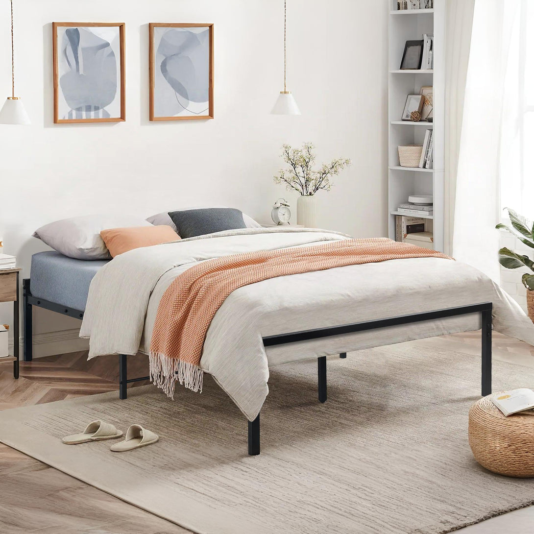 Isla King Single Metal Bed Frame - Black