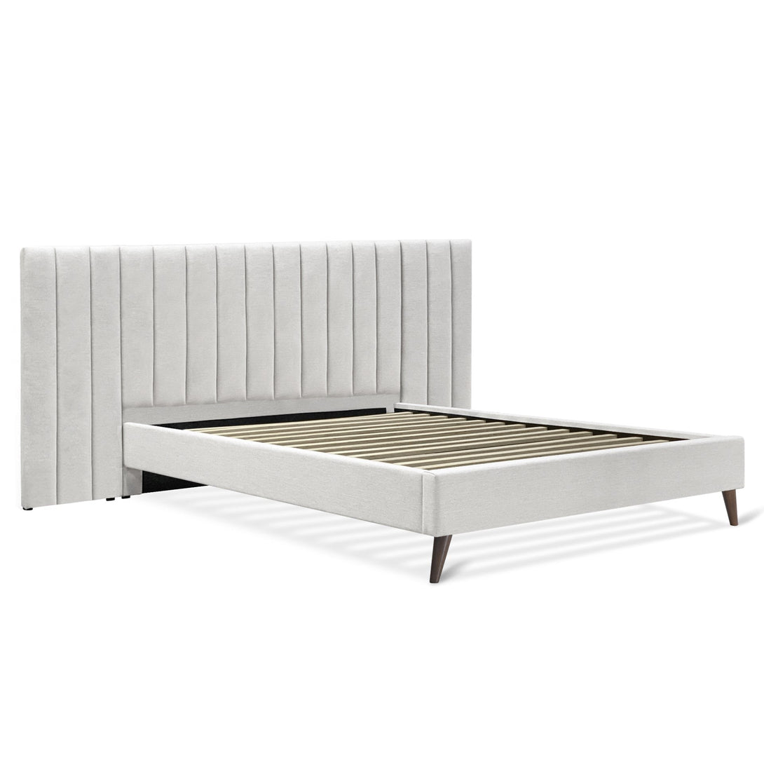 Hamilton Queen Bed Frame - Oat White