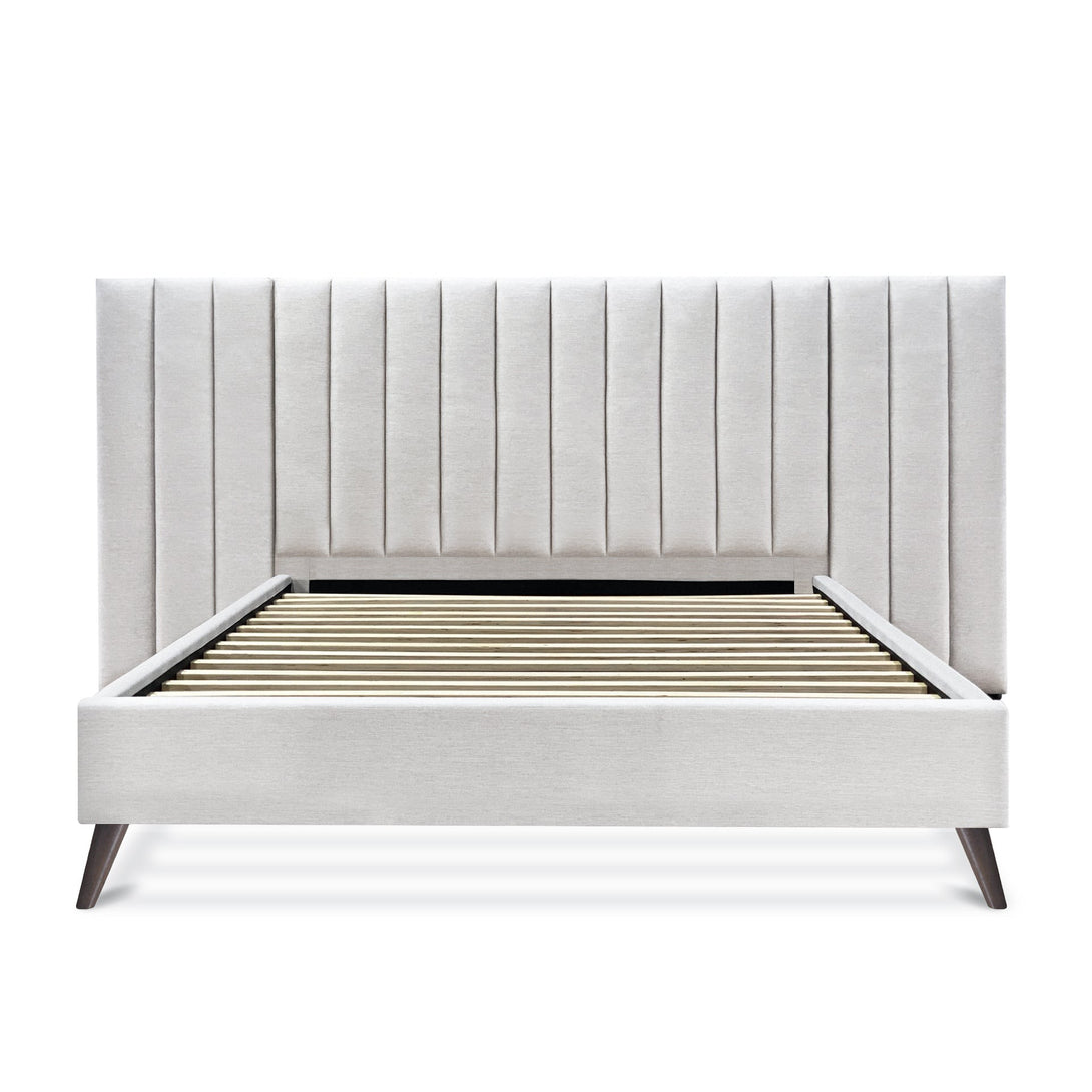 Hamilton Queen Bed Frame - Oat White