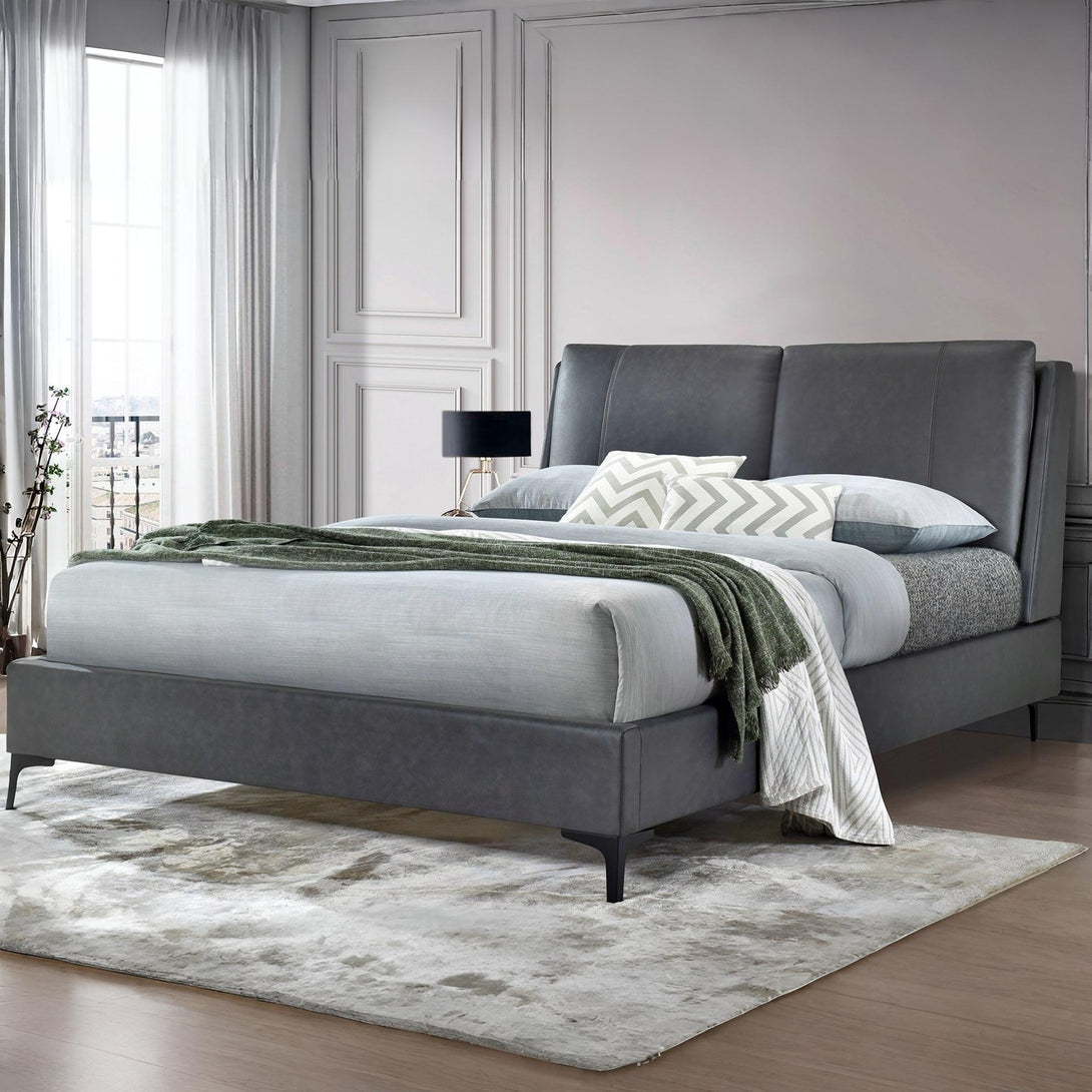 Gravatt Queen Bed Frame - Dark Grey