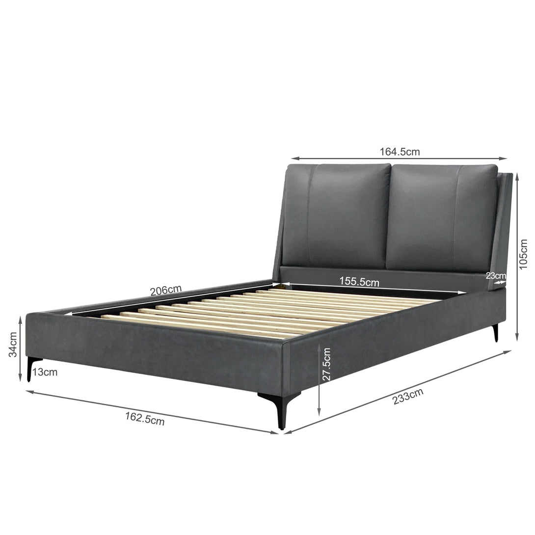 Gravatt Queen Bed Frame - Dark Grey