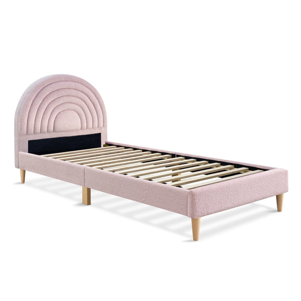 Lydia Single Bed Frame - Pink