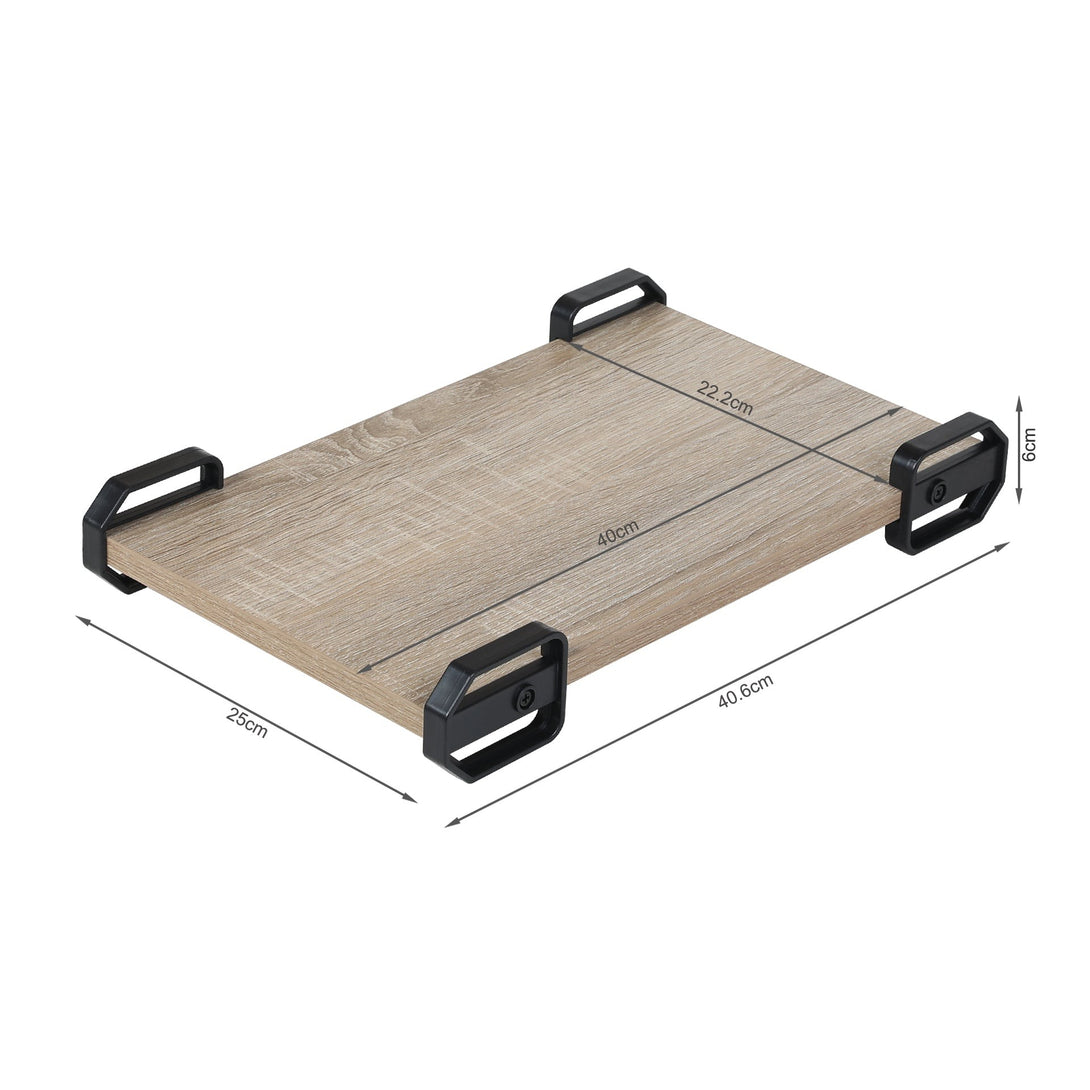 Computer Host Tray - Oak