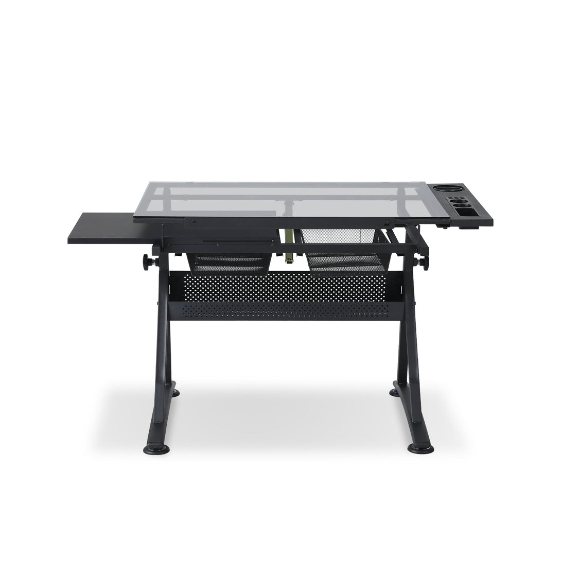 Oliver Height Adjustable Drafting Table - Black