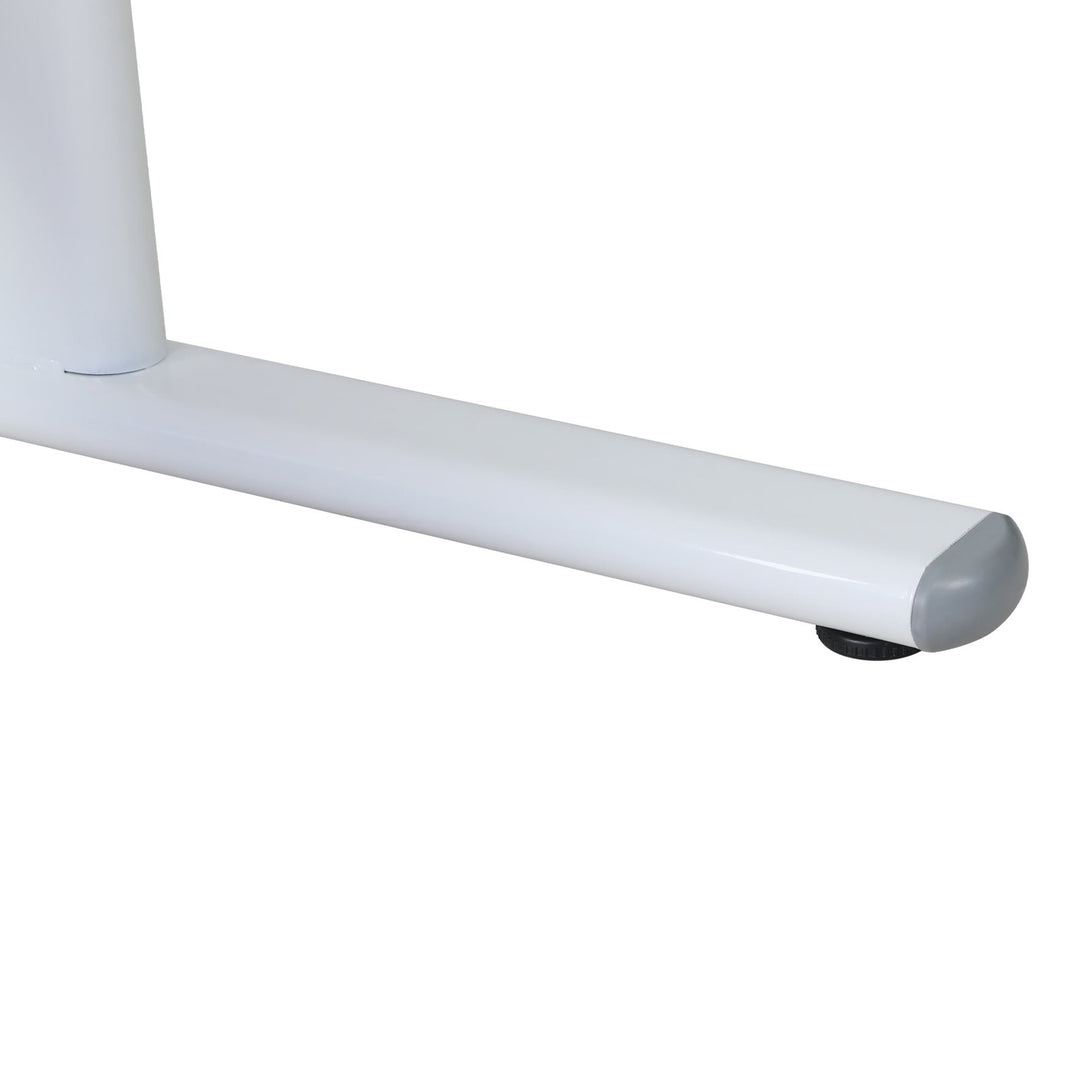 Lucas 100cm Manual Standing Desk - Maple + White