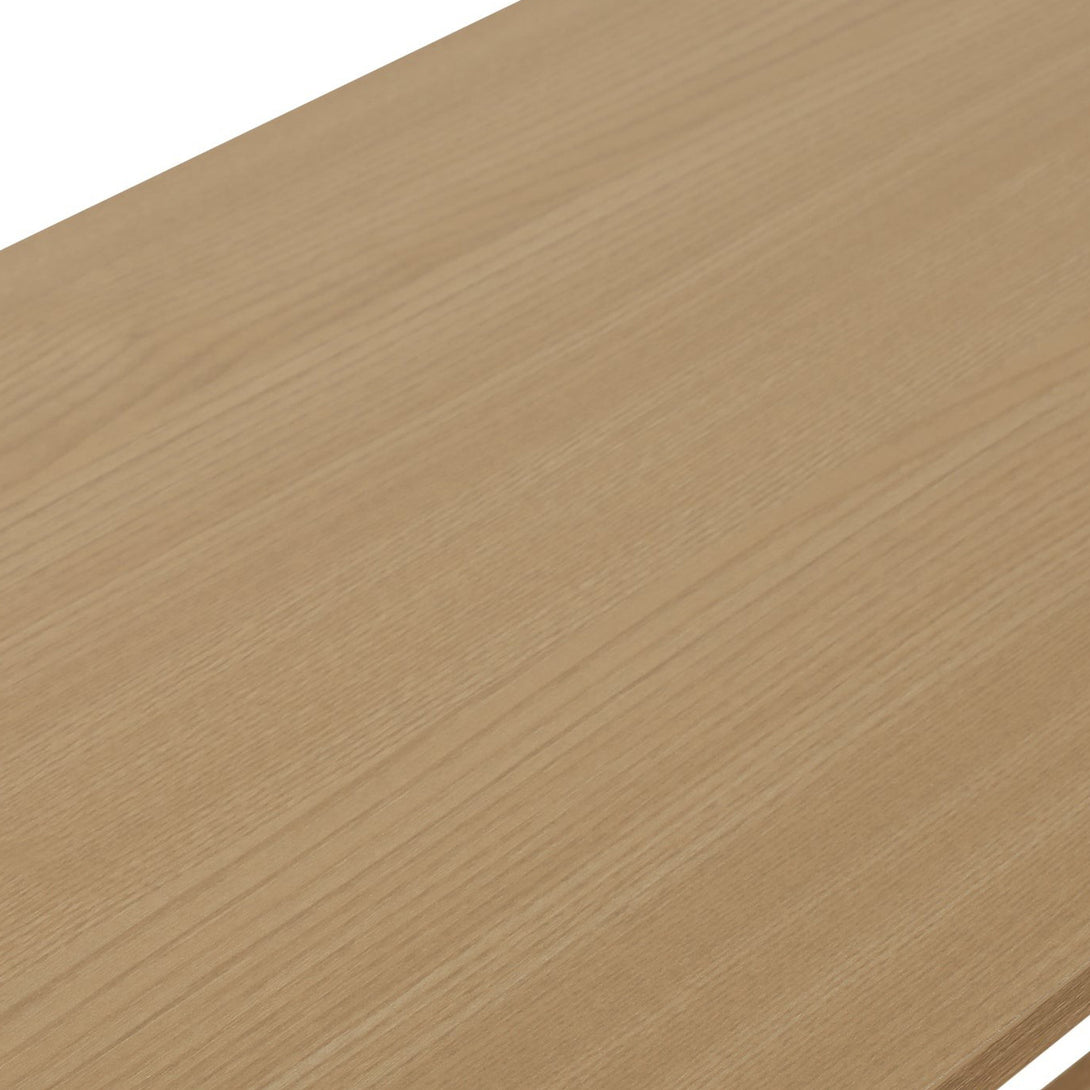 Hector 140cm Height-Adjustable Computer Desk - Maple + White