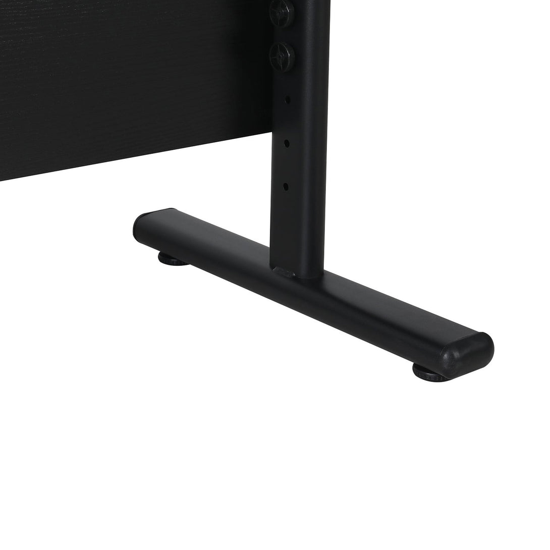 Hector 100cm Height-Adjustable Computer Desk - Black