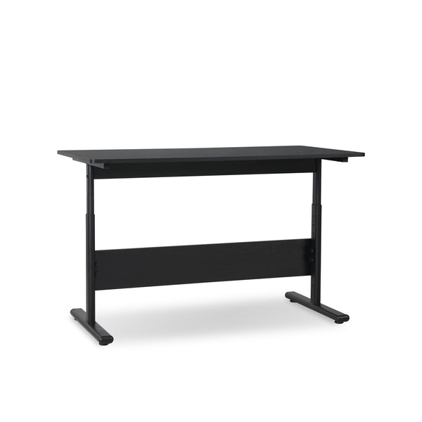Hector 120cm Height-Adjustable Computer Desk - Black