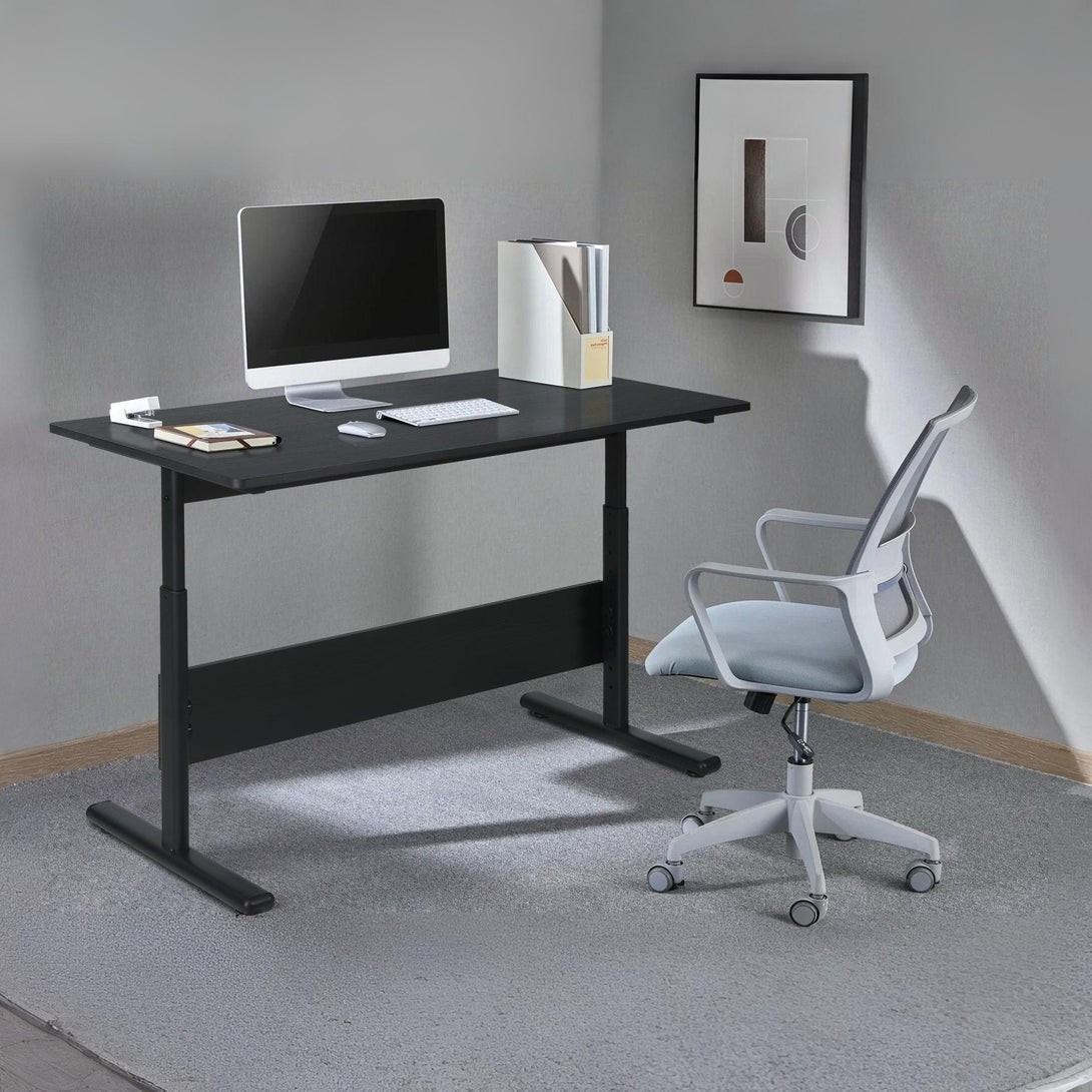 Hector 120cm Height-Adjustable Computer Desk - Black