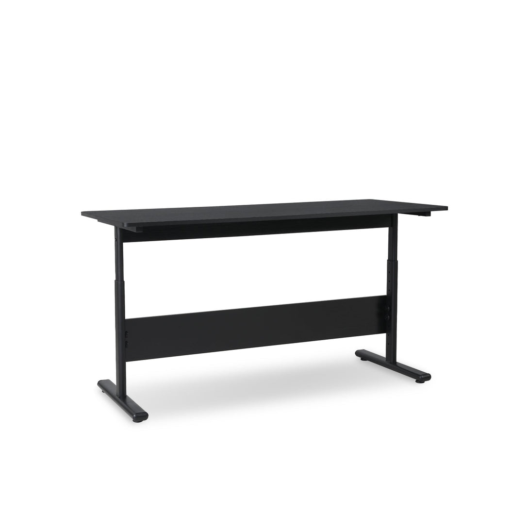 Hector 140cm Height-Adjustable Computer Desk - Black