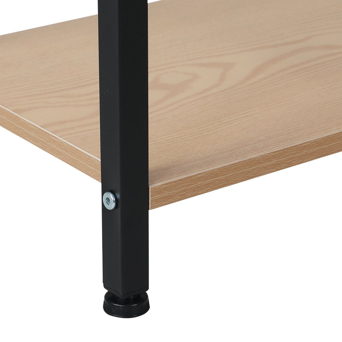 Hikuai 3 Tier Bookshelf - Natural + Black