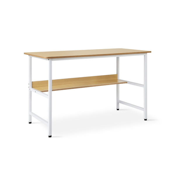 Carter 120cm Computer Desk - Maple + White