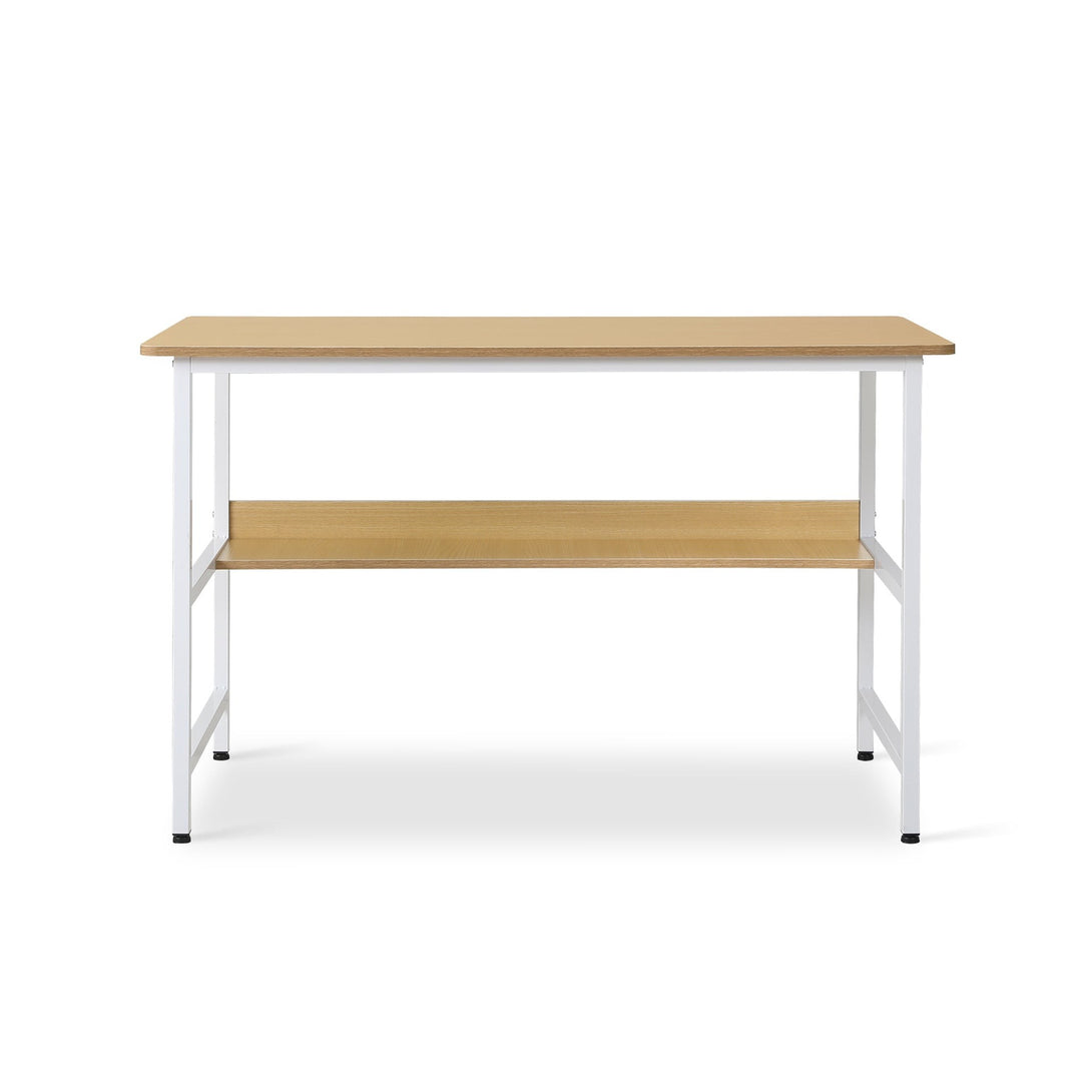 Carter 120cm Computer Desk - Maple + White