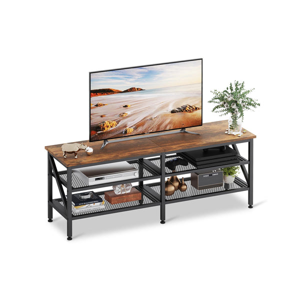 Gambia 1.4m Entertainment Unit - Rustic Brown