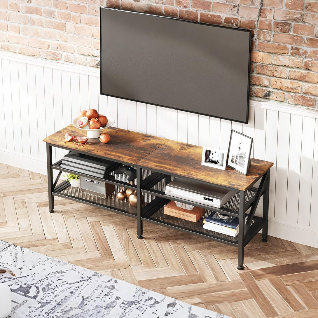 Gambia 1.4m Entertainment Unit - Rustic Brown