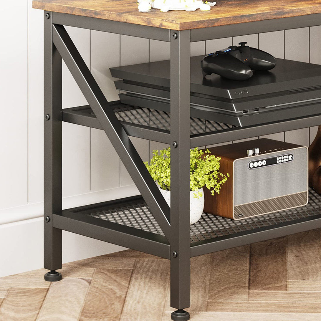 Gambia 1.4m Entertainment Unit - Rustic Brown