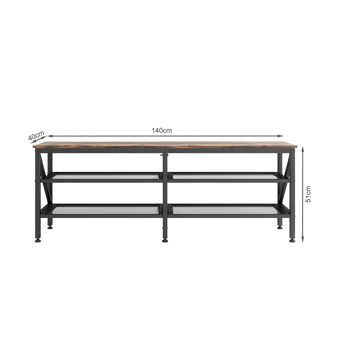 Gambia 1.4m Entertainment Unit - Rustic Brown