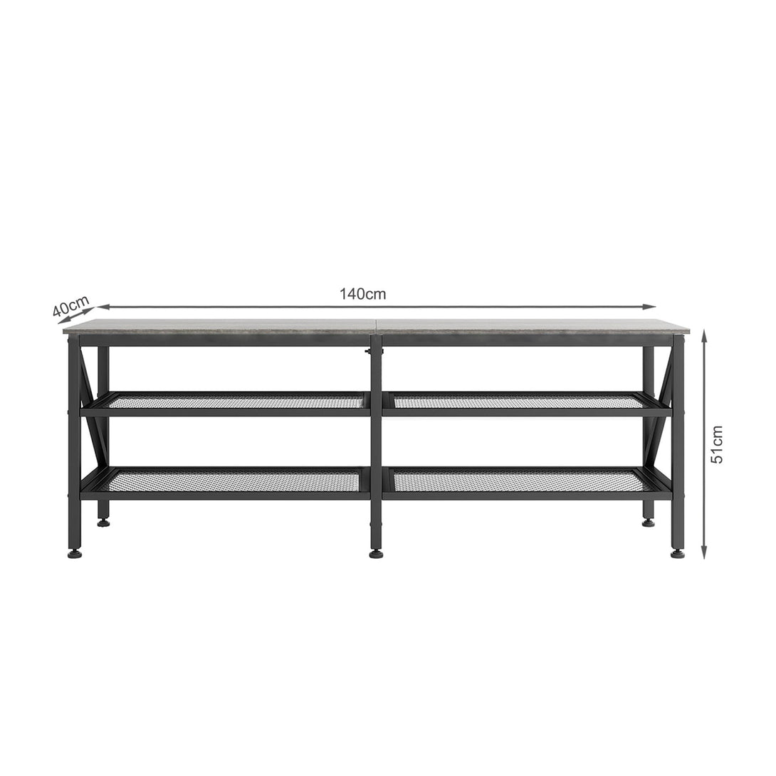 Gambia 1.4m Entertainment Unit - Grey Oak