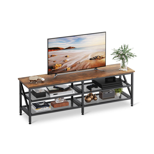 Gambia 1.6m Entertainment Unit - Rustic Brown