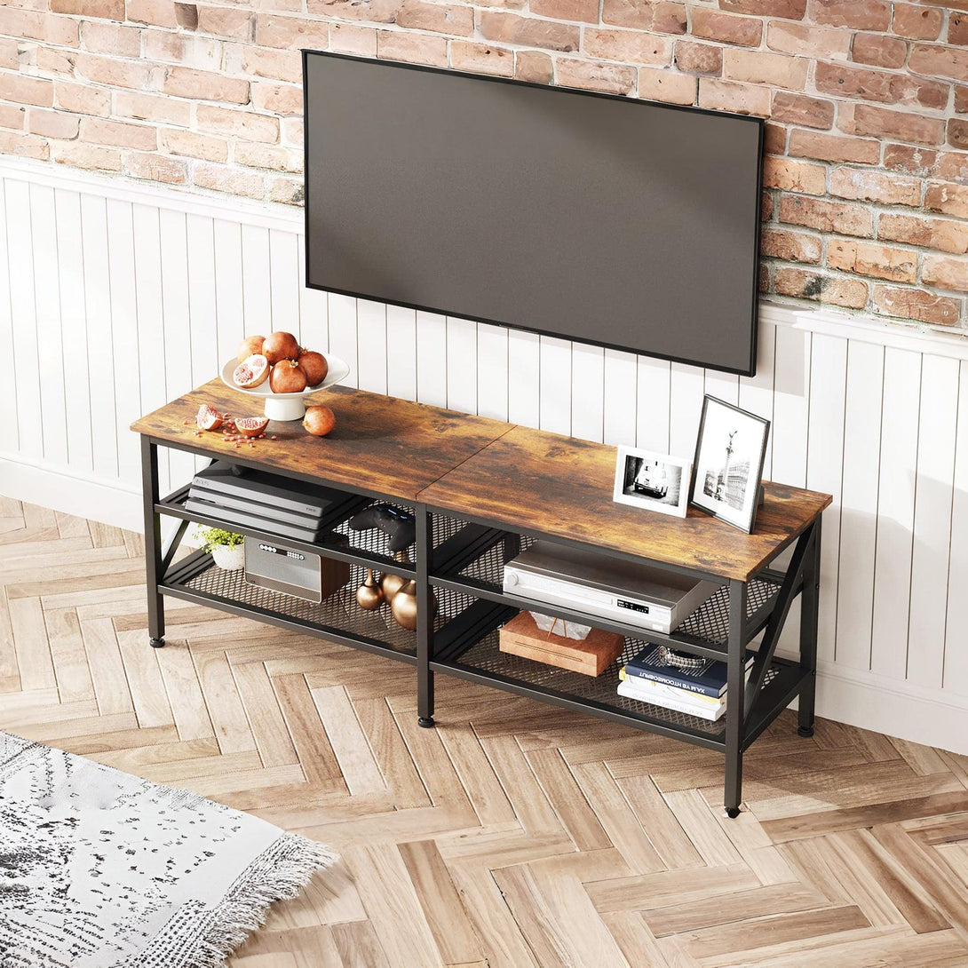 Gambia 1.6m Entertainment Unit - Rustic Brown
