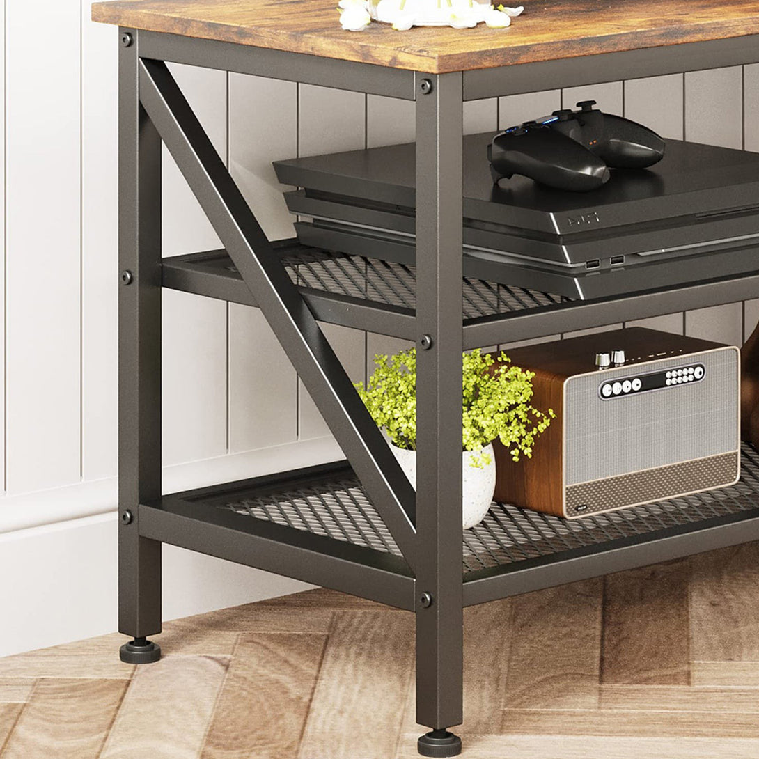 Gambia 1.6m Entertainment Unit - Rustic Brown