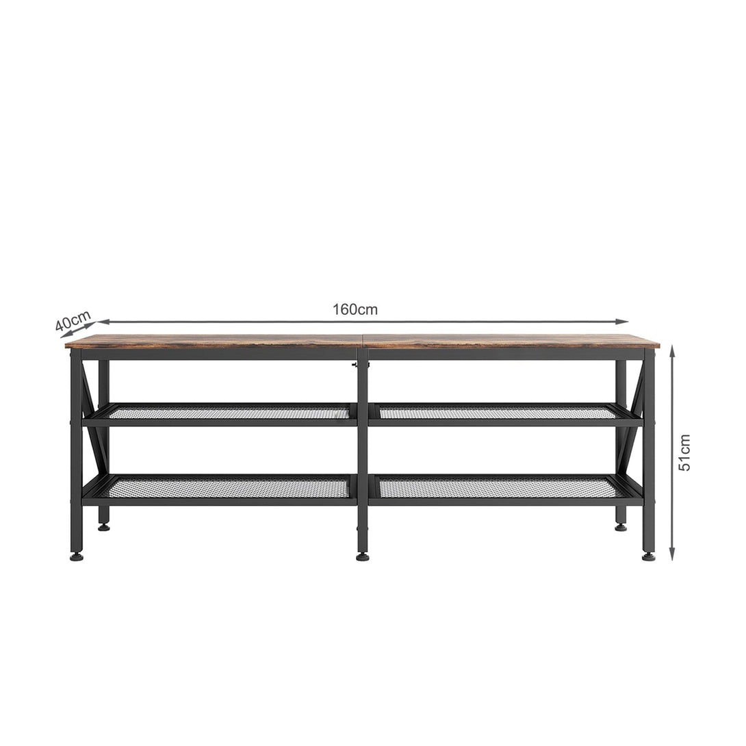 Gambia 1.6m Entertainment Unit - Rustic Brown