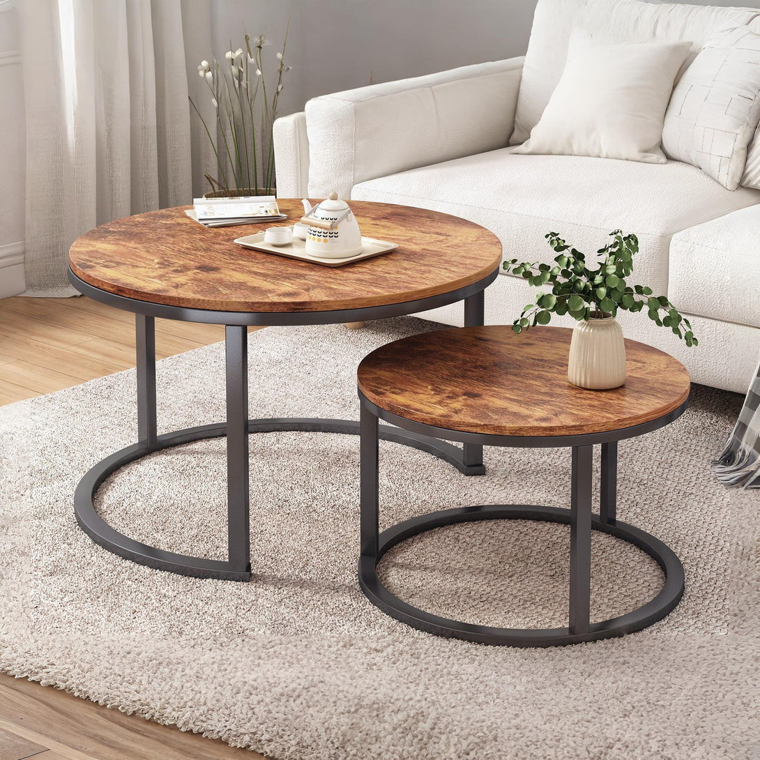 Buir Nesting Coffee Table - Set of 2 - Light Cherry