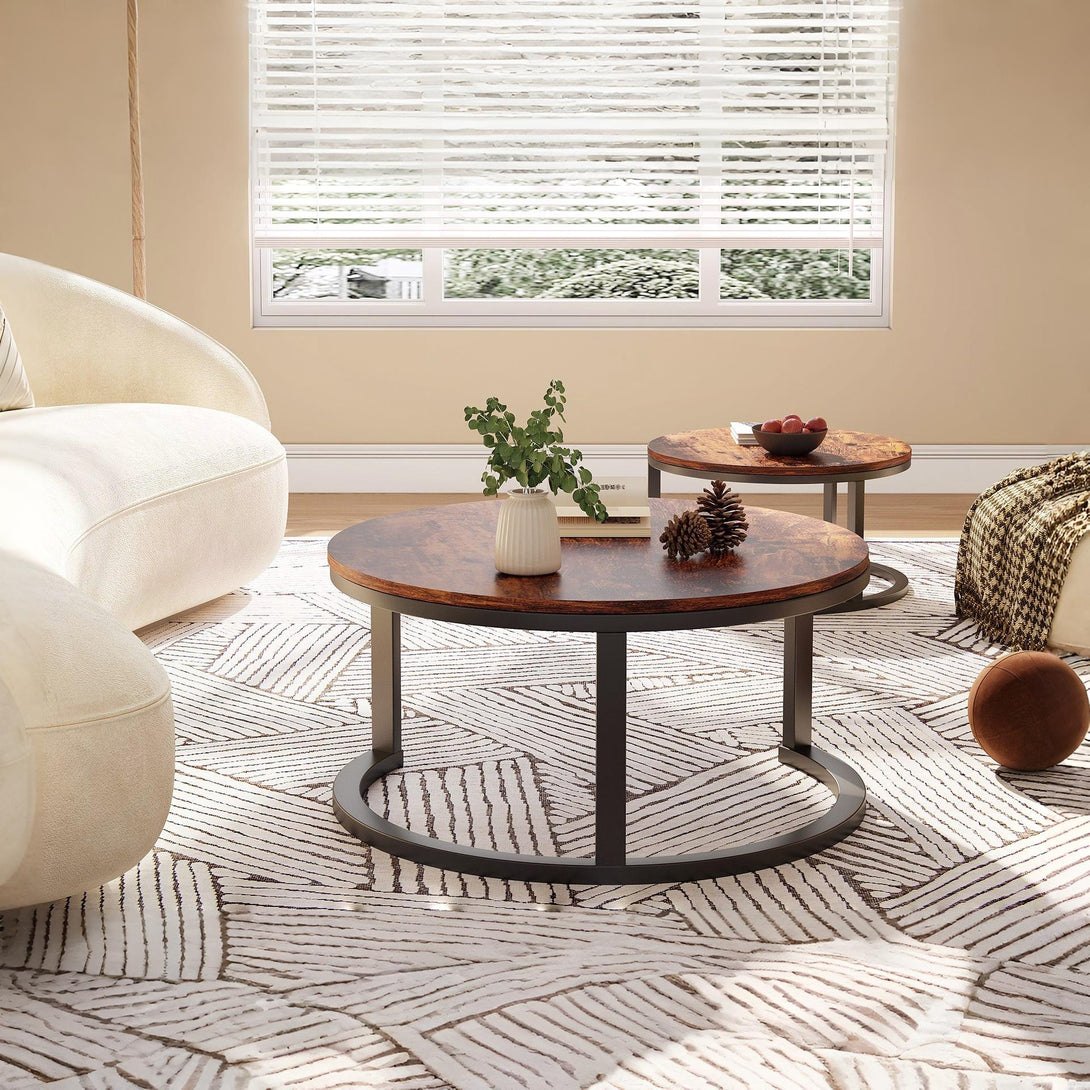 Buir Nesting Coffee Table - Set of 2 - Light Cherry