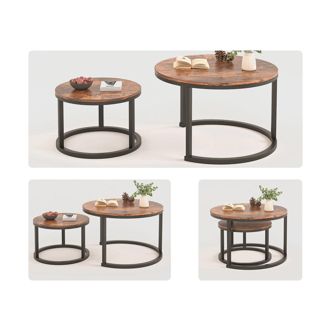 Buir Nesting Coffee Table - Set of 2 - Light Cherry