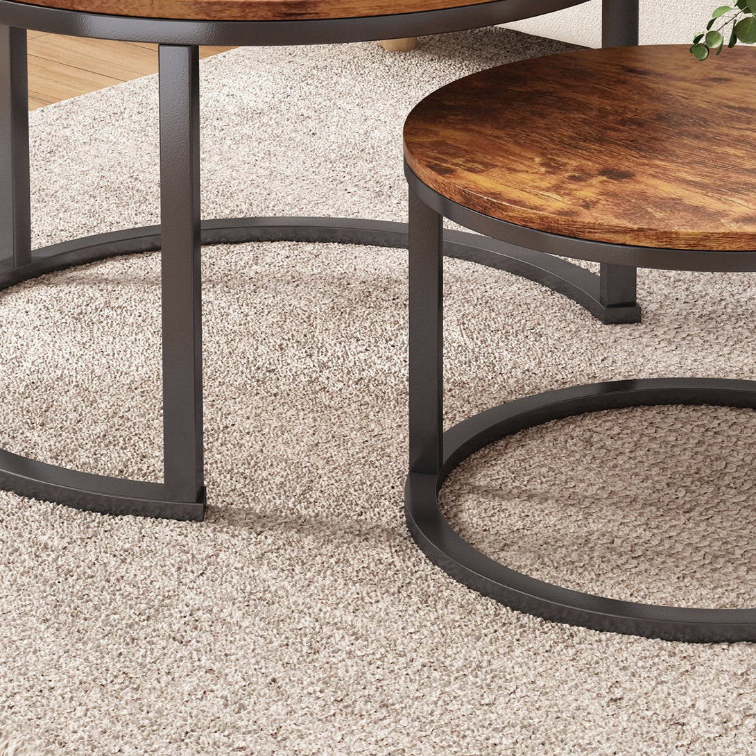 Buir Nesting Coffee Table - Set of 2 - Light Cherry